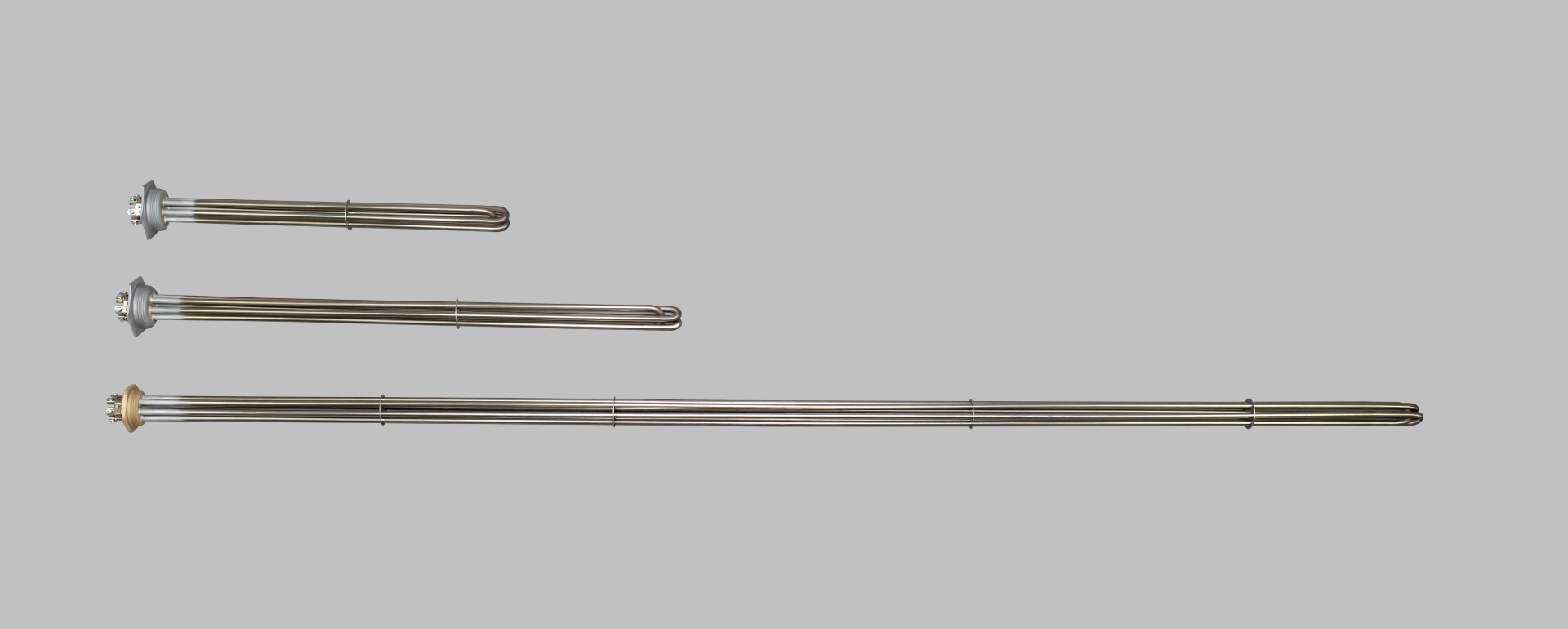 Heating elements dedicated to operate in oil or water furnace